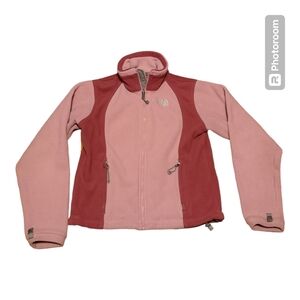 The North Face Women's Long Sleeve Full Zip Fleece Two‎ Tone Jacket XS